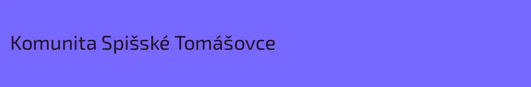 Komunita Spišské Tomášovce